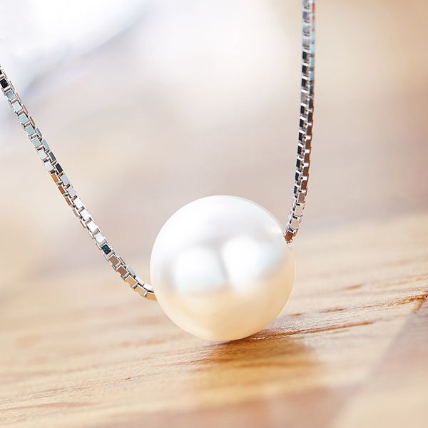 warme farben 925 sterling sliver necklace for women pearl round pendant necklace fashion jewelry choker collares, Silver
warme farben 925 sterling sliver necklace for women pearl round pendant necklace fashion jewelry choker collares, Silver