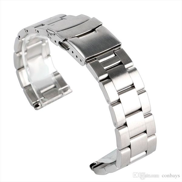 High Quality 20mm/22mm Width Solid Link Stainless Steel Watch Strap Silver Luxury Watchband Bracelet Clasp Best Replacements
High Quality 20mm/22mm Width Solid Link Stainless Steel Watch Strap Silver Luxury Watchband Bracelet Clasp Best Replacements