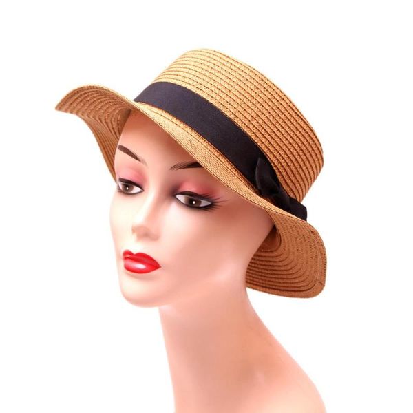 summer women sun hat with visor straw plaiting cap bowknot beach vacation fashion girl hat new, Blue;gray 
summer women sun hat with visor straw plaiting cap bowknot beach vacation fashion girl hat new, Blue;gray