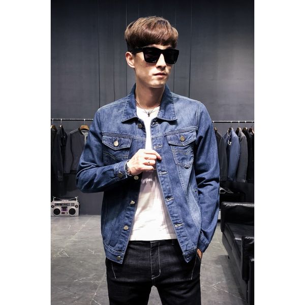 spring and autumn men's denim jacket autumn korean-style casual youth slim fit coat men's wear thin trend, Black;brown
spring and autumn men's denim jacket autumn korean-style casual youth slim fit coat men's wear thin trend, Black;brown