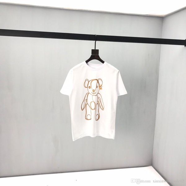 2020ss french spring summer european fashion latest minimalist wild short paragraph white mixed cotton bear print t-shirt, White;black
2020ss french spring summer european fashion latest minimalist wild short paragraph white mixed cotton bear print t-shirt, White;black