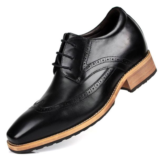 england cowhide shoes lace-up pointed toe cowhide leather shoes men's business men shoes work in men dress 8cm, Black
england cowhide shoes lace-up pointed toe cowhide leather shoes men's business men shoes work in men dress 8cm, Black