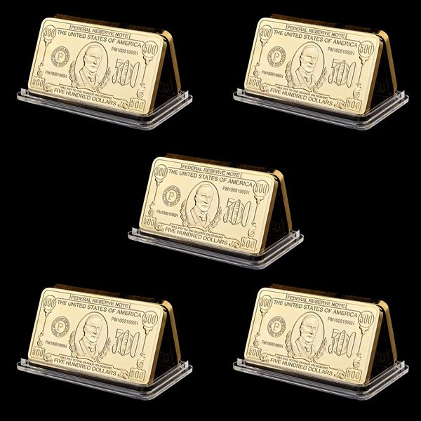 5pcs united states 500 dollar 24k gold bar federal reserve note american metal gold plated bars with gift box
5pcs united states 500 dollar 24k gold bar federal reserve note american metal gold plated bars with gift box