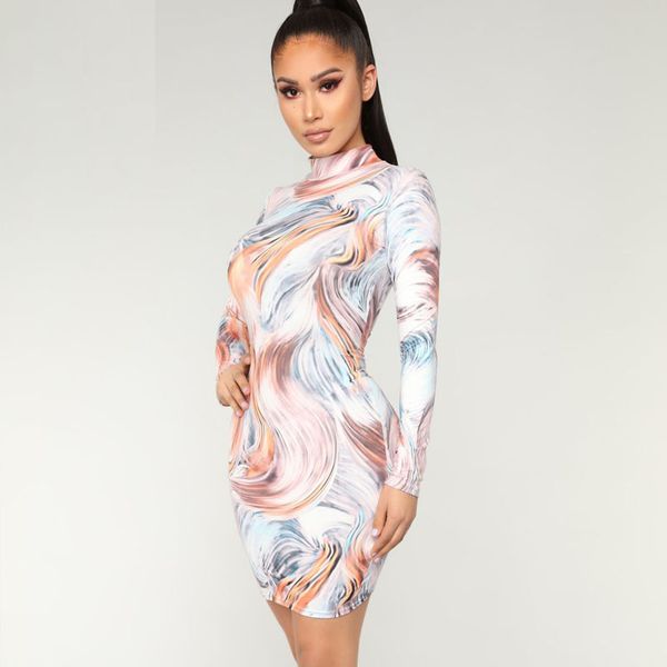 printing long sleeves bodycon dress women autumn mini dress party club wear for female vestidos, White;black
printing long sleeves bodycon dress women autumn mini dress party club wear for female vestidos, White;black