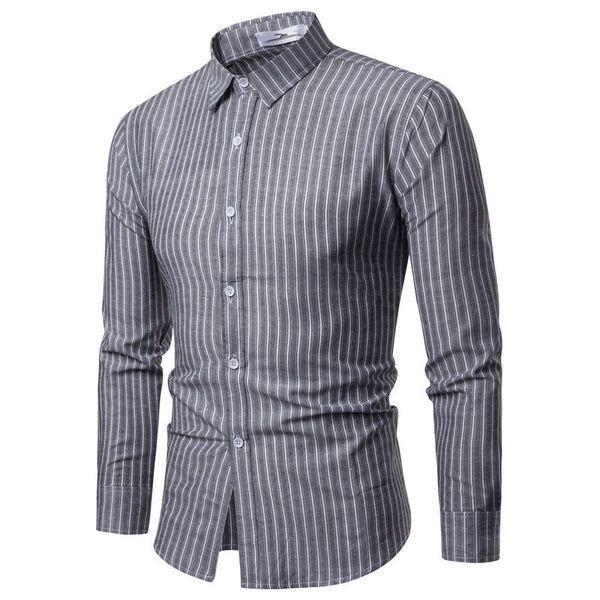 kezrea men's wild striped lapel long sleeve shirt 2019 men's new trend casual slim shirt, White;black
kezrea men's wild striped lapel long sleeve shirt 2019 men's new trend casual slim shirt, White;black