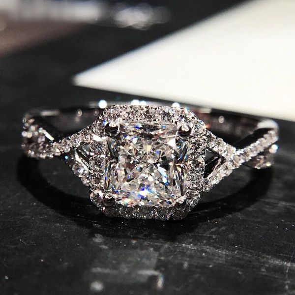 14k white gold square cut diamond ring for women zircon gemstone engagement wedding rings z fine jewelry gifts, Golden;silver
14k white gold square cut diamond ring for women zircon gemstone engagement wedding rings z fine jewelry gifts, Golden;silver