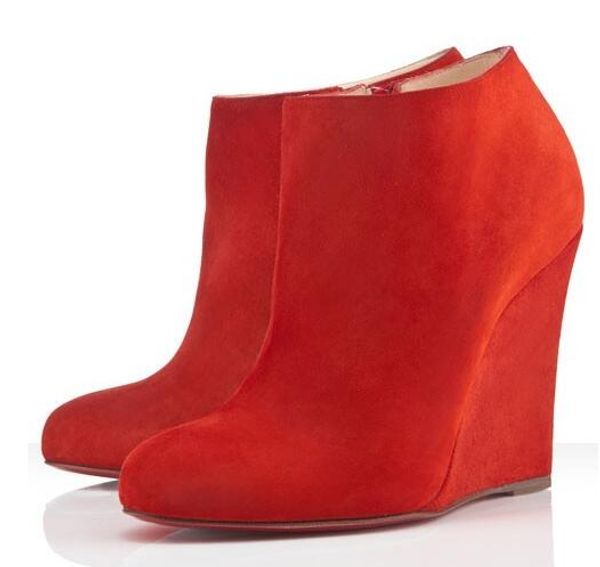 classic designer belle zeppa ankle boots for women red bottom boot luxury designer winter fashion booties suede leather bottes femme, Black
classic designer belle zeppa ankle boots for women red bottom boot luxury designer winter fashion booties suede leather bottes femme, Black