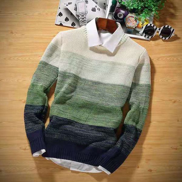 men's fashion warm slim sweater round neck knitted pullover male fashion plus size jumper, White;black
men's fashion warm slim sweater round neck knitted pullover male fashion plus size jumper, White;black