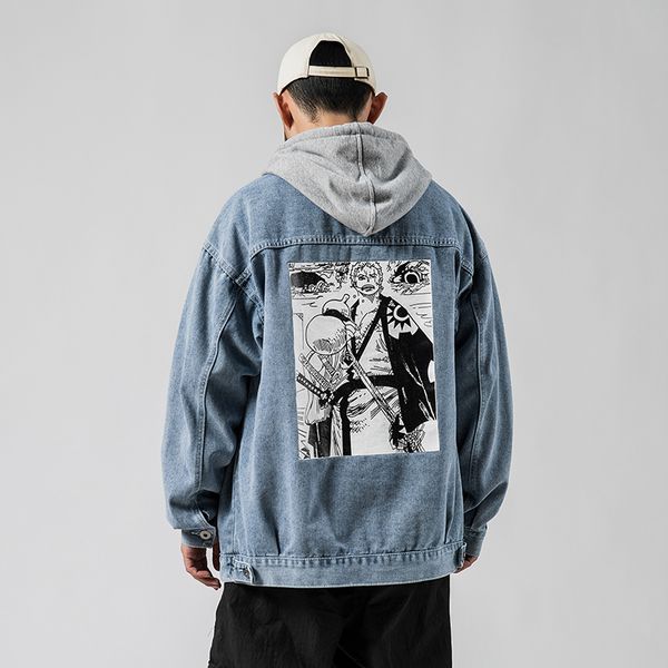 spring and autumn new men's fashion large size denim jacket jacket pilot suit denim clothes men's hip hop, Black;brown
spring and autumn new men's fashion large size denim jacket jacket pilot suit denim clothes men's hip hop, Black;brown