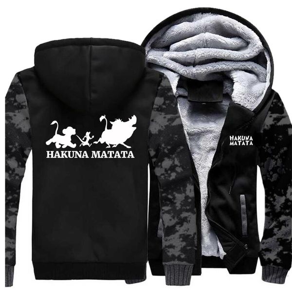 funny hakuna matata anime coat the lion king camo hoodies men casual plus size fleece sportswear autumn hip hop streetwear, Black
funny hakuna matata anime coat the lion king camo hoodies men casual plus size fleece sportswear autumn hip hop streetwear, Black