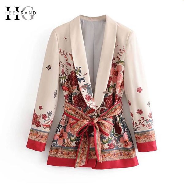 hee grand elegant print sashes waist blazer 2018 casual woman slim fit mid length suit jacket coat outwear with belt wwx474, White;black
hee grand elegant print sashes waist blazer 2018 casual woman slim fit mid length suit jacket coat outwear with belt wwx474, White;black