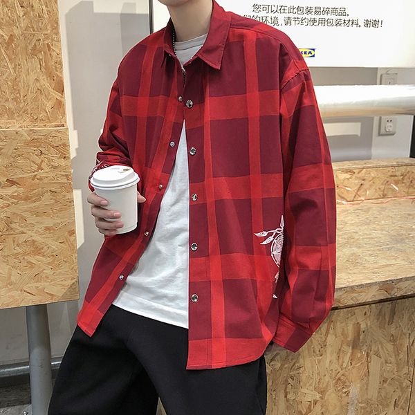 2020 korean fashion mens striped long sleeve shirt oversized plaid button up shirts for men casual blouse streetwear dress shirt, White;black
2020 korean fashion mens striped long sleeve shirt oversized plaid button up shirts for men casual blouse streetwear dress shirt, White;black