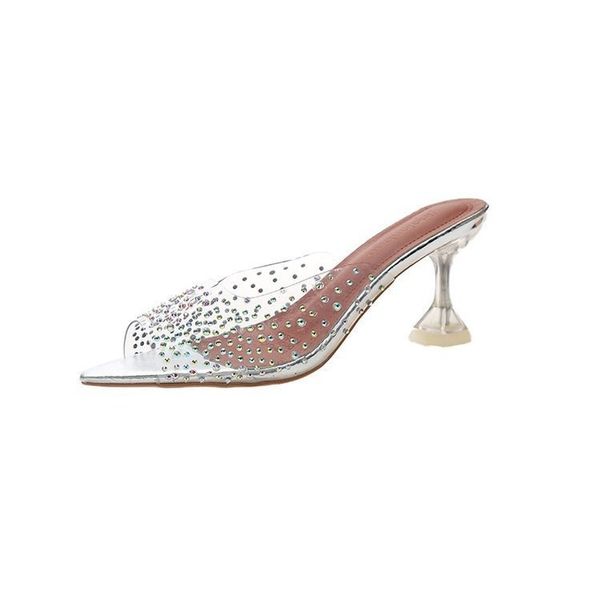spike high heels women shoes woman mules new summer slippers female slides pointed toe clear transparent crystal ladies shoes, Black
spike high heels women shoes woman mules new summer slippers female slides pointed toe clear transparent crystal ladies shoes, Black