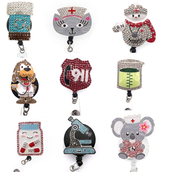 key rings nurse retractable badge reel rhinestone medical id holder with clip for accessories gift, Slivery;golden
key rings nurse retractable badge reel rhinestone medical id holder with clip for accessories gift, Slivery;golden