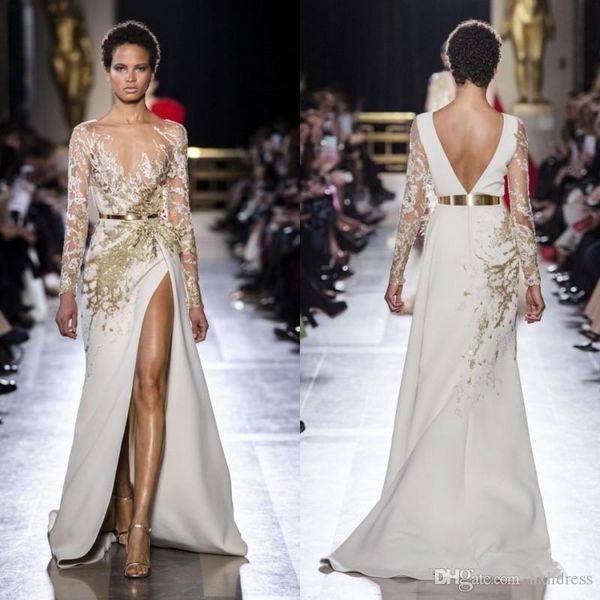 elie saab split slit mermaid evening dresses sequined beads lace appliqued prom gowns sweep train long sleeve party dress, Black;red
elie saab split slit mermaid evening dresses sequined beads lace appliqued prom gowns sweep train long sleeve party dress, Black;red