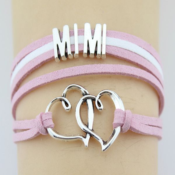 10pc/lot mimi double heart charm bracelet suede leather for women jewelry leather bracelets & bangles gift for mimi dropshipping, Golden;silver
10pc/lot mimi double heart charm bracelet suede leather for women jewelry leather bracelets & bangles gift for mimi dropshipping, Golden;silver