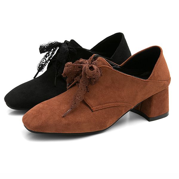 sagace new autumn women shallow brogue shoes vintage chunky shoes lace up female fashion elegant ladies short boot 1209, Black
sagace new autumn women shallow brogue shoes vintage chunky shoes lace up female fashion elegant ladies short boot 1209, Black