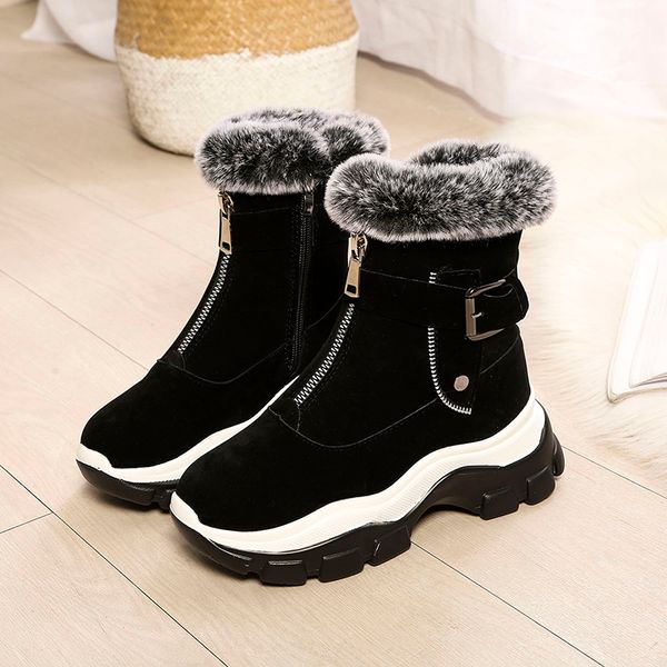 women boots snow boots female 2020 winter zipper plush warm cotton shoes thick bottom high non-slip middle tube cotton, Black
women boots snow boots female 2020 winter zipper plush warm cotton shoes thick bottom high non-slip middle tube cotton, Black