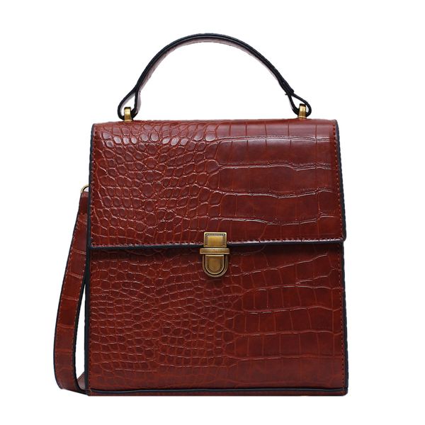 vintage fashion female tote bag 2019 new quality leather women's designer handbag crocodile pattern lock shoulder messenger bag
vintage fashion female tote bag 2019 new quality leather women's designer handbag crocodile pattern lock shoulder messenger bag