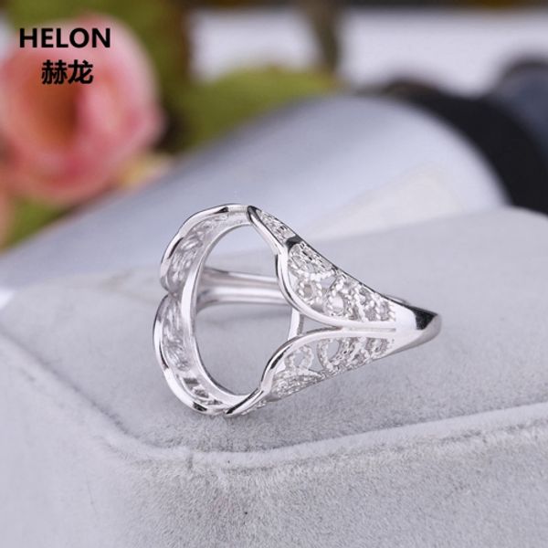 925 sterling silver engagement wedding ring white gold color 13x16mm oval cabochon semi mount ring for women diy stone, Golden;silver
925 sterling silver engagement wedding ring white gold color 13x16mm oval cabochon semi mount ring for women diy stone, Golden;silver