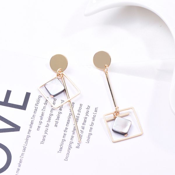 fashion korea style geometric tassels dangle earrings for women gold color acrylic cute girls ear decoration trendy earring, Silver
fashion korea style geometric tassels dangle earrings for women gold color acrylic cute girls ear decoration trendy earring, Silver