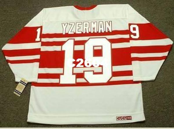 men #19 steve yzerman detroit red wings ccm vintage retro hockey jersey or custom any name or number retro jersey, Black;red
men #19 steve yzerman detroit red wings ccm vintage retro hockey jersey or custom any name or number retro jersey, Black;red