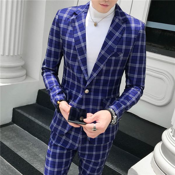 2019 mens suit slim fit casual one button fashion grid blazer side vent jacket and pant for wedding party suit m-3xl, White;black
2019 mens suit slim fit casual one button fashion grid blazer side vent jacket and pant for wedding party suit m-3xl, White;black
