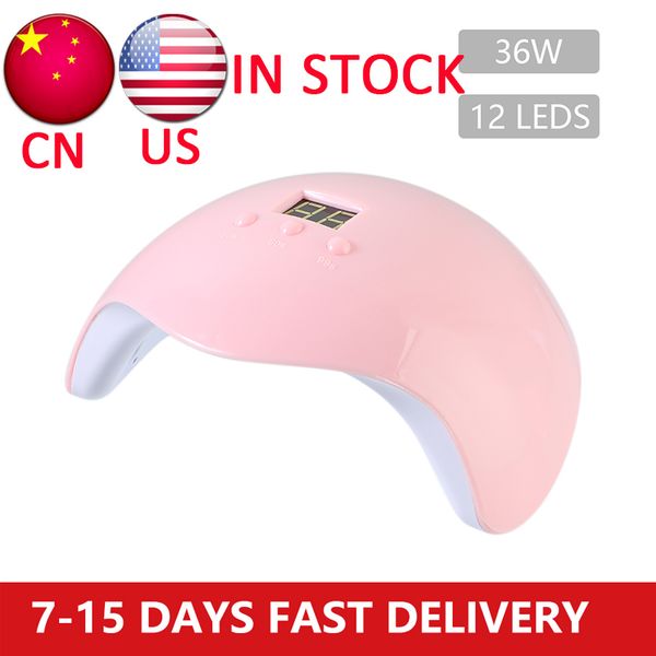 led nail lamp 36w nail dryer for gel polish 3 timers auto sensor salon art tools pink gel polish uv light
led nail lamp 36w nail dryer for gel polish 3 timers auto sensor salon art tools pink gel polish uv light