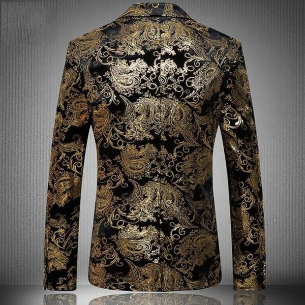 gold blazer floral casual slim new arrival fashion party single breasted men suit jacket male blazers plus size, White;black
gold blazer floral casual slim new arrival fashion party single breasted men suit jacket male blazers plus size, White;black