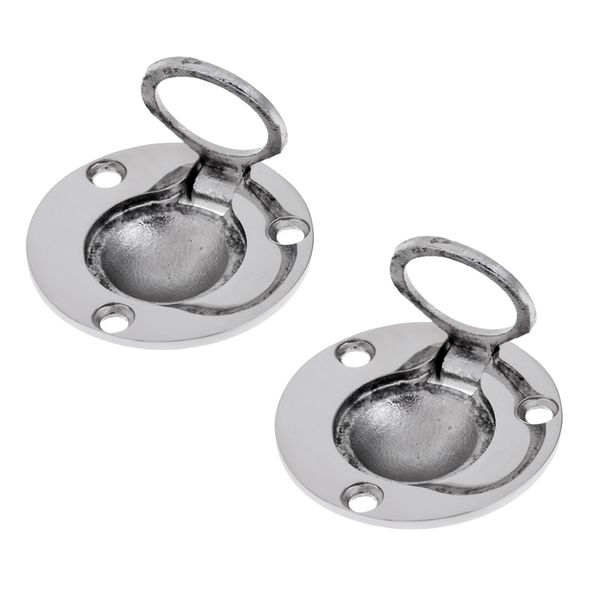 2 pieces boat marine stainless steel round flush mount lift lifting ring deck hatch pull handle 49mm
2 pieces boat marine stainless steel round flush mount lift lifting ring deck hatch pull handle 49mm