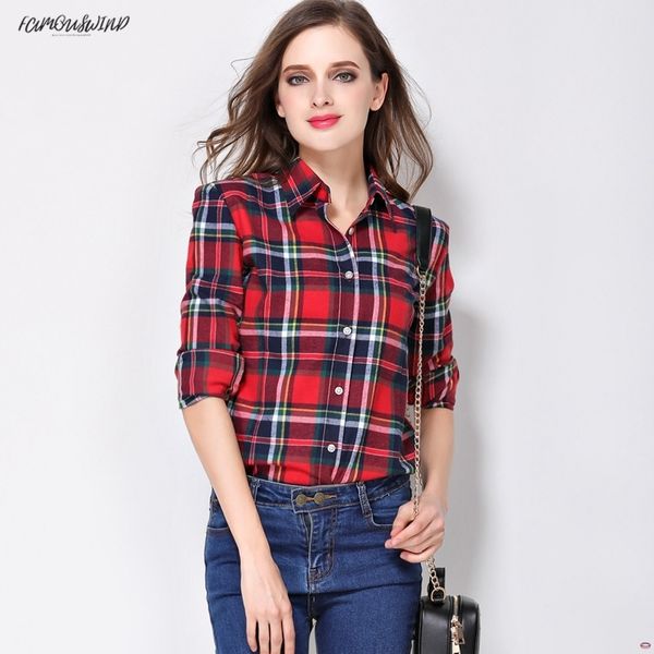 shirt women blouses plus size 2019 new spring flannel cotton long sleeve plaid plaid casual female loose college shirt style, White
shirt women blouses plus size 2019 new spring flannel cotton long sleeve plaid plaid casual female loose college shirt style, White