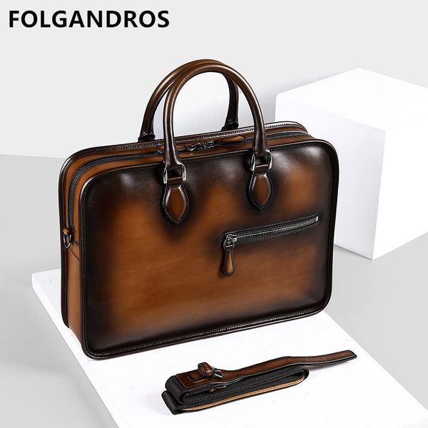 brand vintage handmade italian genuine leather briefcase 2019 men's hand patina messenger shoulder bags lapbusiness case bag
brand vintage handmade italian genuine leather briefcase 2019 men's hand patina messenger shoulder bags lapbusiness case bag