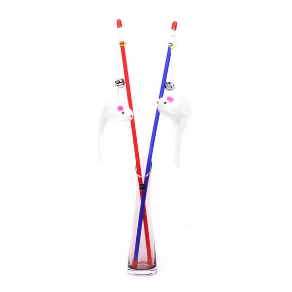 interactive pet toy for cats kitten exercise teaser wand with bell and plush mouse (color random
interactive pet toy for cats kitten exercise teaser wand with bell and plush mouse (color random