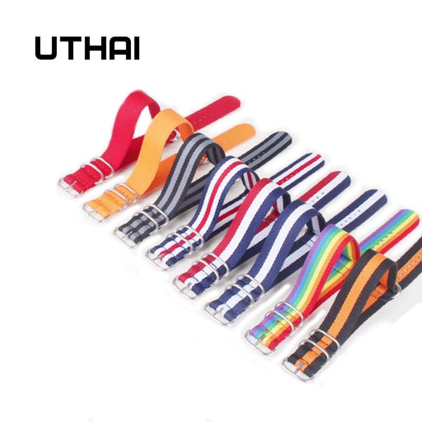 uthai z23 8 color heavy duty nylon watchband nato zulu strap 18mm 20mm 22mm 24mm striped rainbow canvas replacement watch band, Black;brown
uthai z23 8 color heavy duty nylon watchband nato zulu strap 18mm 20mm 22mm 24mm striped rainbow canvas replacement watch band, Black;brown