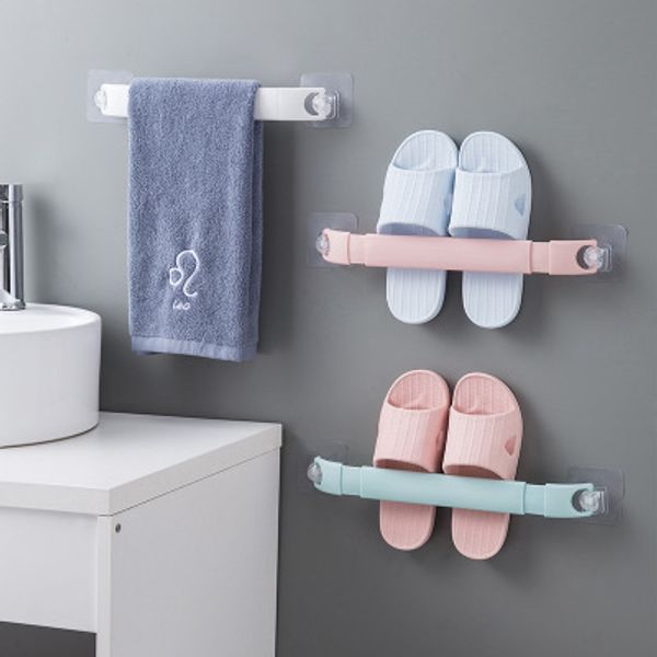 2 pcs multi-function adjustable bathroom slippers shelf wall mounted punchless towel rack kitchen lid storage rack storage rack accessories
2 pcs multi-function adjustable bathroom slippers shelf wall mounted punchless towel rack kitchen lid storage rack storage rack accessories
