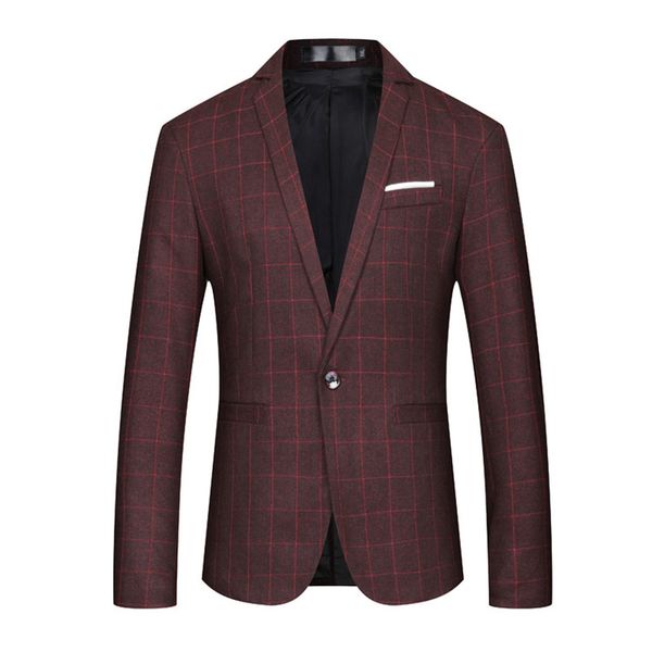 men's suits & blazers 2021 autumn style slim fit mens coats jacket classics business blazer men size plaid casual single buckle, White;black
men's suits & blazers 2021 autumn style slim fit mens coats jacket classics business blazer men size plaid casual single buckle, White;black