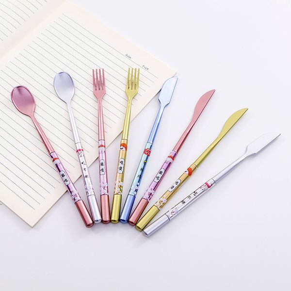 48pcs/lot spoon knife fork style black ink gel pen creative office school sign pen creative stationery promotion gift prize
48pcs/lot spoon knife fork style black ink gel pen creative office school sign pen creative stationery promotion gift prize