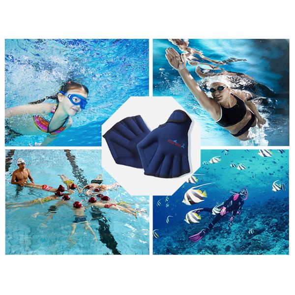 1 pair swimming gloves swimming hand paddles training fingerless webbed diving gloves water sports blue/black
1 pair swimming gloves swimming hand paddles training fingerless webbed diving gloves water sports blue/black