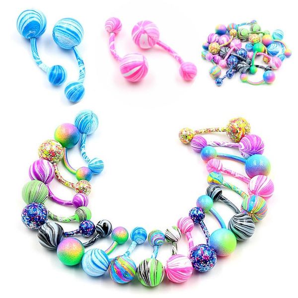 button ring body piercing jewelry curved navel belly ringfashion jewelry colorful belly, Silver
button ring body piercing jewelry curved navel belly ringfashion jewelry colorful belly, Silver