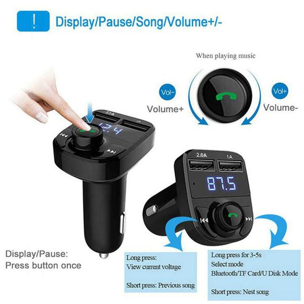 fm transmitter aux modulator wireless bluetooth handscar kit car audio mp3 player with 3.1a quick charge dual usb car charger
fm transmitter aux modulator wireless bluetooth handscar kit car audio mp3 player with 3.1a quick charge dual usb car charger