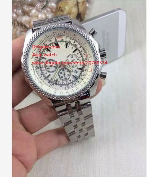 factory supplier wristwatches 47mm quartz chronograph white dial stainless steel mens men's watch watches, Slivery;brown
factory supplier wristwatches 47mm quartz chronograph white dial stainless steel mens men's watch watches, Slivery;brown