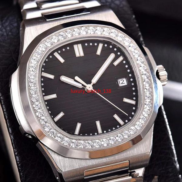 2019 a luxury 3a men's diamond watch automatic mechanical stainless steel strap nautilus men mens watch watches wristwatches, Slivery;brown
2019 a luxury 3a men's diamond watch automatic mechanical stainless steel strap nautilus men mens watch watches wristwatches, Slivery;brown