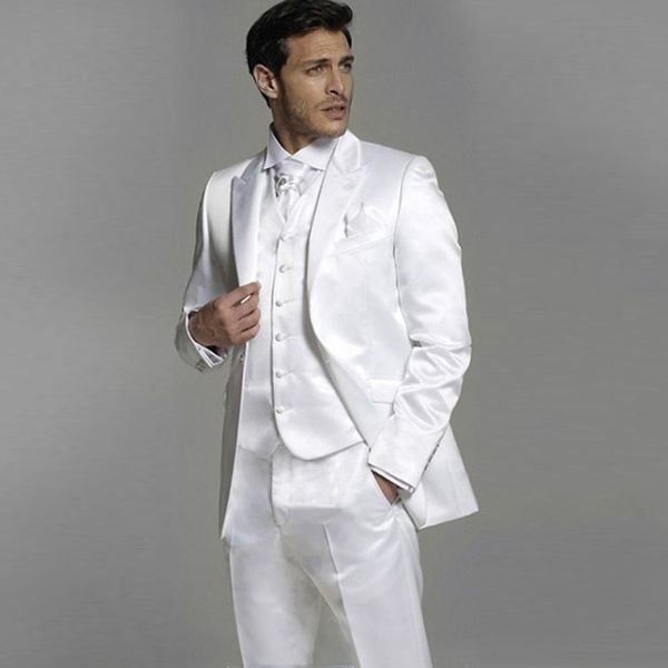 latest coat pant designs white satin men suits for wedding peak lapel groomsmen groom wedding tuxedo man blazer jacket 3piece costume homme, Black;gray
latest coat pant designs white satin men suits for wedding peak lapel groomsmen groom wedding tuxedo man blazer jacket 3piece costume homme, Black;gray