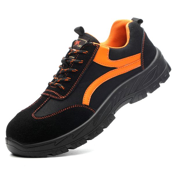 men leisure big size breathable mesh steel toe cap working safety shoes non-slip platform sneaker worker builder security boots, Black
men leisure big size breathable mesh steel toe cap working safety shoes non-slip platform sneaker worker builder security boots, Black