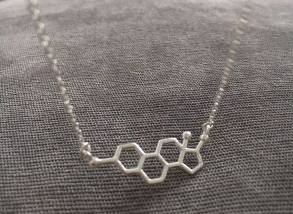 5pcs female hormone molecule structure necklace geometric science nurse chemistry formula dopamine molecular chain necklaces, Silver
5pcs female hormone molecule structure necklace geometric science nurse chemistry formula dopamine molecular chain necklaces, Silver