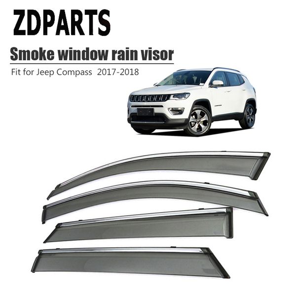 zdparts 4pieces/set car wind deflector sun guard rain wind vent visor cover trim accessories for compass 2017 2018 abs
zdparts 4pieces/set car wind deflector sun guard rain wind vent visor cover trim accessories for compass 2017 2018 abs