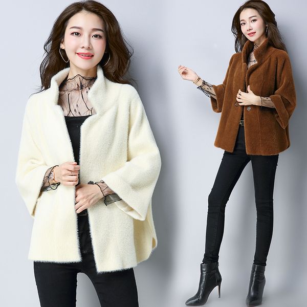 in the summer of 2019 the new sweater knitting cardigan imitation fur coat female long crystal flocking tide maomao mink coat, Black
in the summer of 2019 the new sweater knitting cardigan imitation fur coat female long crystal flocking tide maomao mink coat, Black