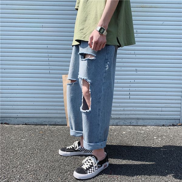 new fashion men's straight casual loose street wear hip hop tactical pants solid color classic large size sweatpants jeans male, Blue
new fashion men's straight casual loose street wear hip hop tactical pants solid color classic large size sweatpants jeans male, Blue
