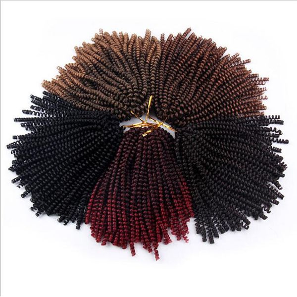 2018 new style spring twist ombre braiding hair 1 pack crochet braids hair extensions 8 inch,30strands/pack synthetic hair extension, Black
2018 new style spring twist ombre braiding hair 1 pack crochet braids hair extensions 8 inch,30strands/pack synthetic hair extension, Black