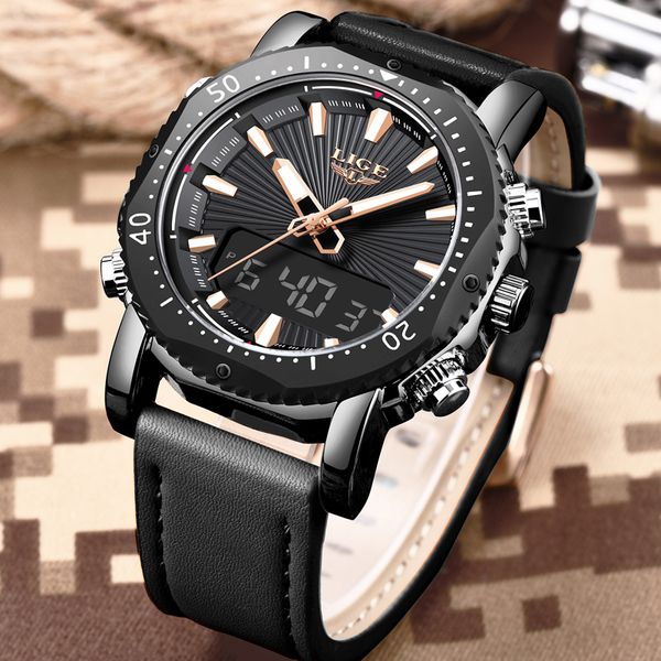 2019 new lige mens watches men's double display quartz watch men sports waterproof wristwatch erkek kol saati, Slivery;brown
2019 new lige mens watches men's double display quartz watch men sports waterproof wristwatch erkek kol saati, Slivery;brown
